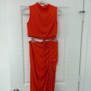 Two piece amazon skirt set (top & skirt)